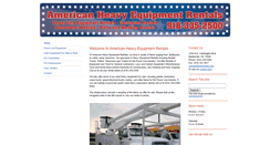 Desktop Screenshot of americanheavyequipmentrentals.com